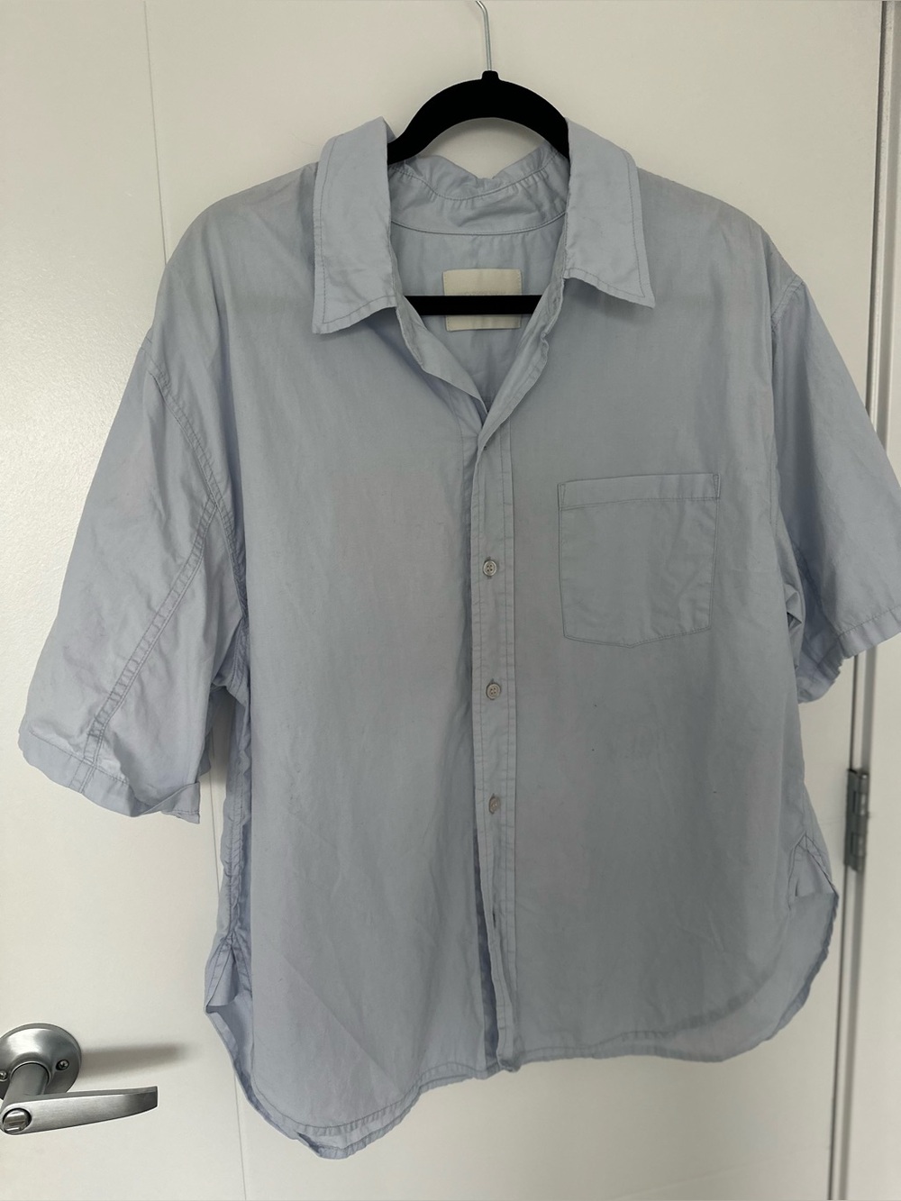 Citizens Of Humanity Kayla Light Blue Short-Sleeve Button-Down Shirt